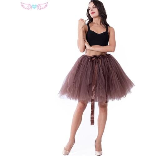 Kephy hande made 50cm long tutu skirts women wedding skirts ballet tutus Bridesmaid skirt party skirt lolita style Sexy skirt