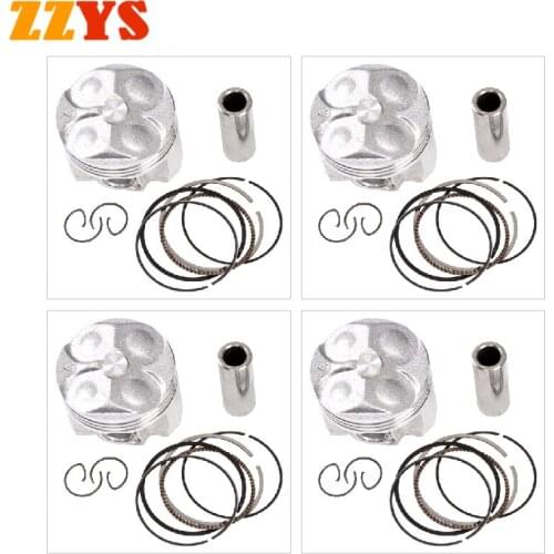 48mm 48.25mm 48.5mm STD +25 +50 +0.25 +0.5 Motorcycle Piston and Ring Kit For Yamaha 3LN FZR250RR EXUP FZR250 Fazer FZR 250