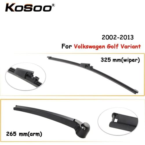 KOSOO Auto Rear Wiper Blade For Volkswagen Golf Variant,325mm 2002-2013 Rear Window Windshield Wiper Blades Arm,Car Accessories