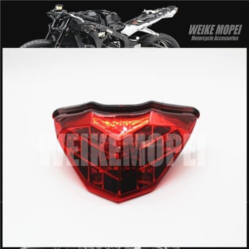 Red Rear tail light LED Rear Brake Turn Signal Tail Light Taillights Fit For Kawasaki Ninja300R EX300 13-17 Z250 Z3 Z3 13 14 15