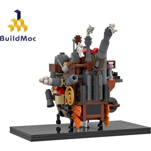 Creative Design Of Hals Mobile Castle Toy Building Blocks Assemble Building Block Toys Birthday Gift For Older Children