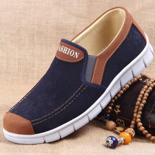 Foreign trade mens shoes 2021 new mens cloth shoes fashion British casual shoes student shoes board shoes breathable shoes men