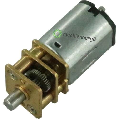 Micro Speed Reduction Gear Motor with Metal Gearbox Wheel DC 6V 30RPM N20