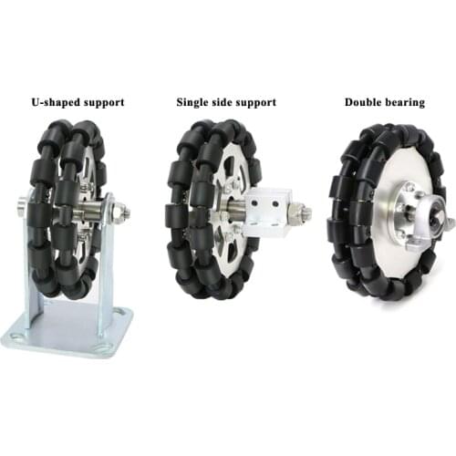 100KG Load Metal Omnidirectional Driven Wheel Module 60 127 152 203mm Instead Of Universal Wheels, No Slippage, High Stability