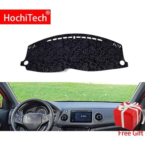 Rose Pattern Non-slip Dashmat Dash Mat Dashboard Cover Pad Cover Carpet Car Sticker for Honda xrv 2015 2016 2017 Car Styling