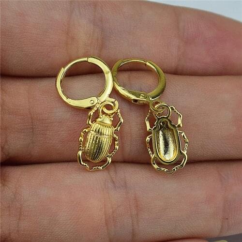 2021 new electroplating AAA micro cubic zirconia inlaid animal Ladybug Earrings Jewelry womens gifts mens gifts