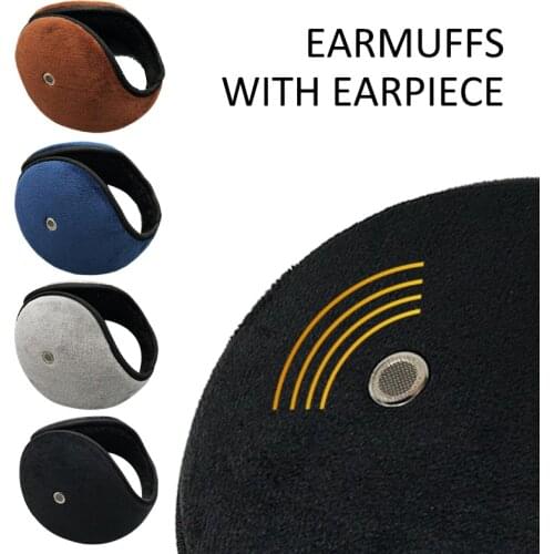 Soft Earmuffs Women Men Ear Cover Protector Ear Mask Thicken Plush Winter Mens Warm Solid Earmuff With Earpiece