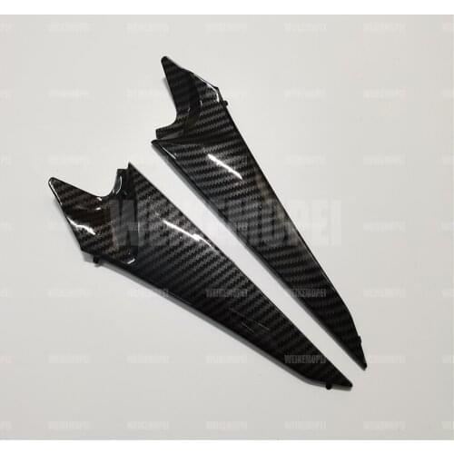 Carbon Fiber Painted Fairing Motorcycle Left Right Tank Side Cover panel Fit For Suzuki K8 GSXR600 GSXR750 2008 2009 2010