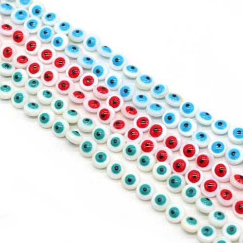 Selected natural freshwater shells and eyes double-sided double-color beading used to make exquisite ladies' jewelry bracelets