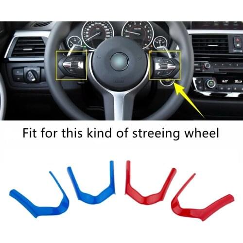 ABS Chrom Steering Wheel Decoration Frame Trim For BMW F20 F22 F21 F30 F32 F33 F36 F06 F12 F13 X5 F15 X6 F16 M-Sport