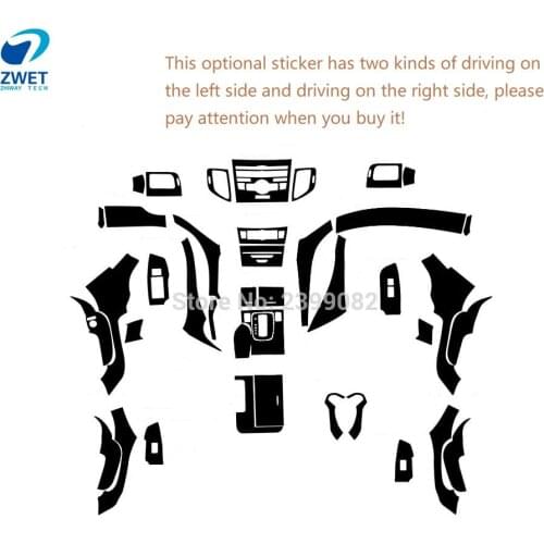 ZWET Car Interior For Honda For accord Special Stickers For Accord Carbon Fiber Sticker For Honda 2009~2013
