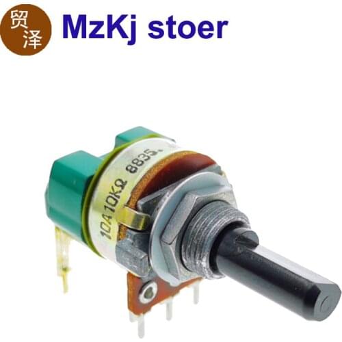 10PCS 10KA New Original Japan NOBLE Import Aristocrat With Switch Potentiometer A10K 20mm Axis AC125V3A Switch