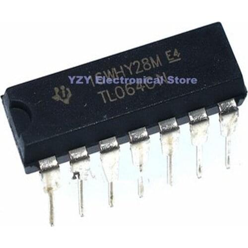10PCS/LOT TL064CN DIP-14 TL064 DIP14 064CN DIP In Stock New Original Integrated Circuits