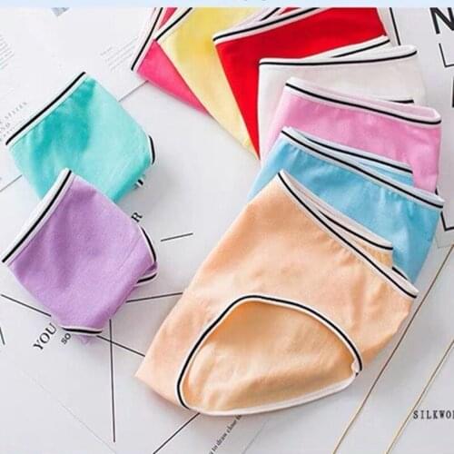 10Pcs Sexy Womens Cotton Blend Panties Briefs Lingerie Shorts Underwear Thongs 10-16Years
