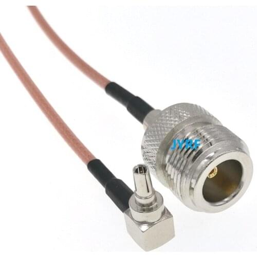 50pcs CRC9 Male To N Female RG316 RF Pigtail Cable 8" 20cm