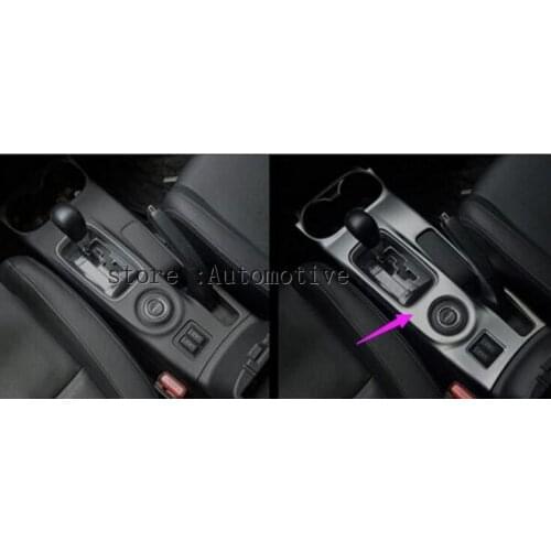 ACCESSORIES FIT FOR 2013-2018 for MITSUBISHI OUTLANDER CHROME SHIFT GEAR PANEL TRIM FRAME COVER GARNISH CUP DRINK HOLDER BEZEL