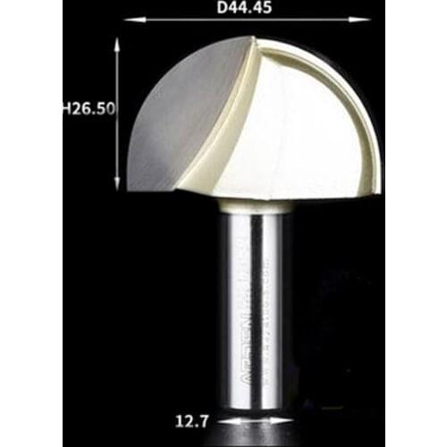 Arden 1/2*1-3/4(12.7mm) ball slot cutter milling cutter Router Bit Woodworking CNC Tool 1/2" shank 12.7*44.45