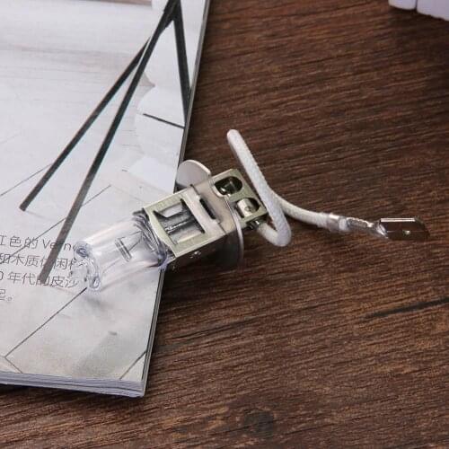 Car H3 Halogen Lamp 12V 55W Xenon Bright Quartz Bulb Glass Car Fog Lamp High Efficiency Car Fog Lamp