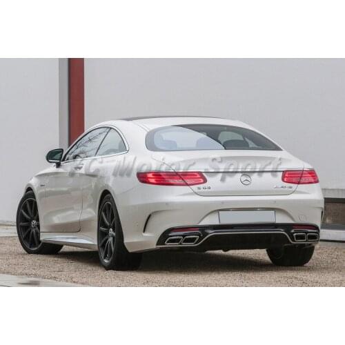 Car Accessories Carbon Fiber OEM Style Rear Diffuser Fit For 2015-2017 MB C217 S63 Coupe Rear Diffuser Lip