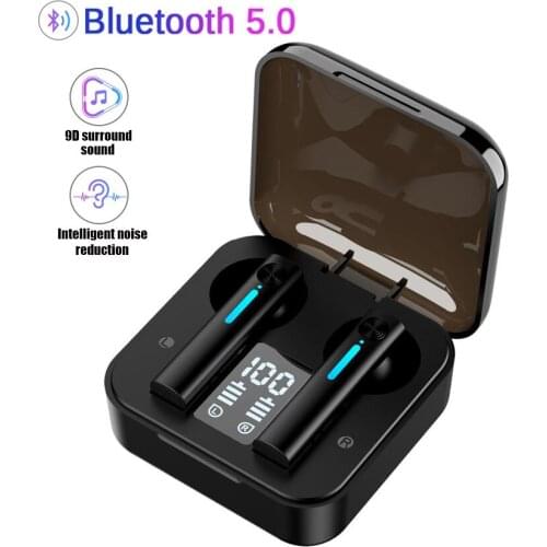 T13 Bluetooth Earphones HD call Wireless Headphones Noise Cancelling Sports Headsets Earbuds with Microphone LED Display