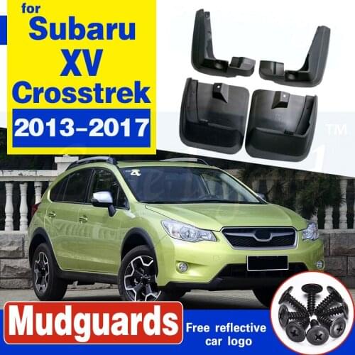 For Subaru XV Crosstrek 2013-2017 Set Molded Car Mud Flaps Mudflaps Splash Guards Mud Flap Mudguards Fender Front Rear Styling