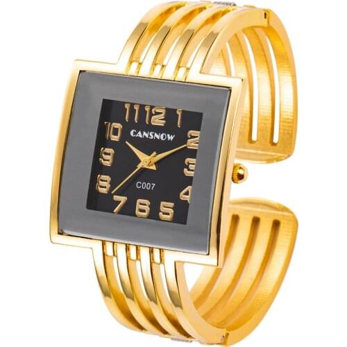 Gold Women Quartz Watches Bracelet Wristwatch Unique Fashion Elegant relogio feminino Luxury Brand Dress Watches zegarek damski
