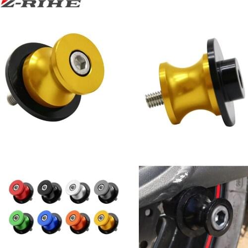 For KAWASAKI Z800 2012-2014 Ninja ZX6R 2013-2015 ZX-10R 2011-2015 6mm-10mm CNC Motorcycle parts Swingarm Sliders Spools Green