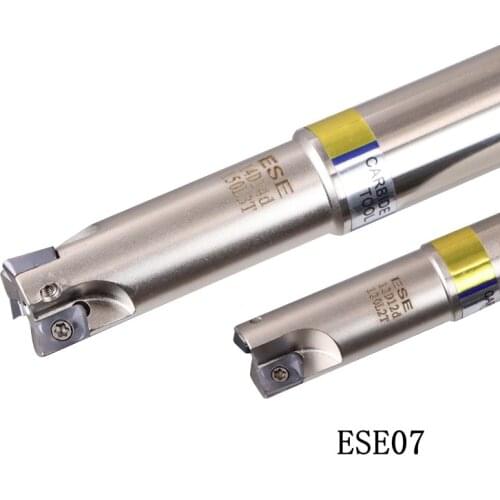 ESE07 Milling Fast Feed Cutter Lengthened XLOGU030310ER Handle Alloy Cnc Hardened Aseismic Rod Machine Inserts Tool milling