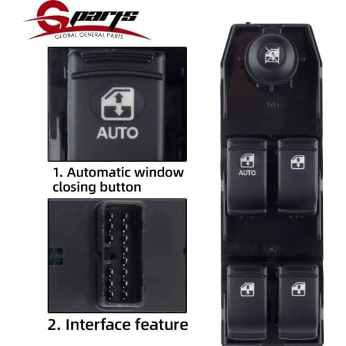 G-parts Car Front Door Driver Side Electric Power Window Control Switch Button For Chevrolet Optra Lacetti 2004-2007 96552814