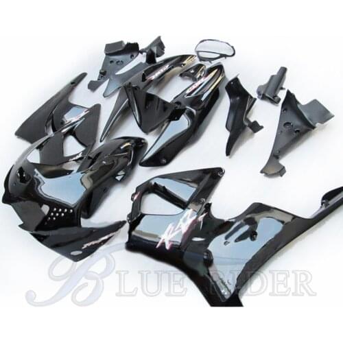 Motorcycle ABS Plastic Fairing Kits For HONDA CBR900RR 919 98 99 CBR919RR 1998 1999 full black bodyworks BLUE RIDER