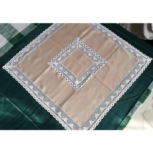 Lace square table cloth table cover towel tablecloth decorated dust-proof home wedding decoration kitchen coffee table85x85cm