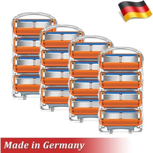 4/8/12/16Pcs Razor Blade For Men Face Care 5 Layers Shaving Cassette Stainless Steel Safety Blades Suit For Gillettee Fusion Hot