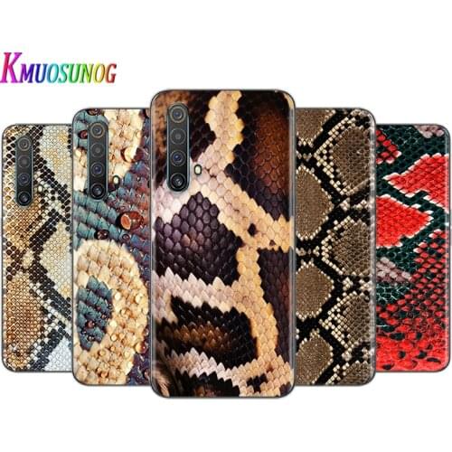 Fashion Leather Snake For OPPO A73 2020 Find X2 Lite K5 K3K1 R17 RX17 R15 R9S F17 F15 F11 F9 F7 Transparent Phone Case