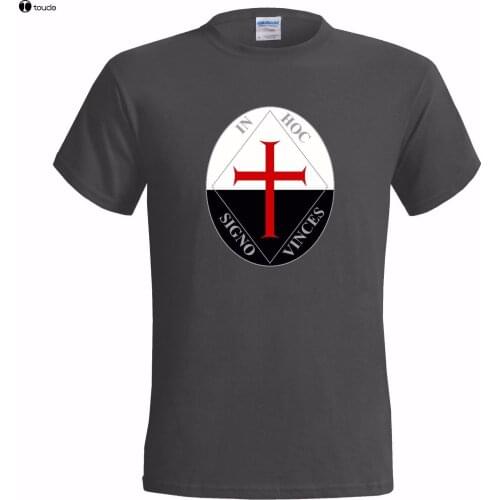Men T Shirt 100% Cotton Print Shirts CARNIVALE SYMBOL MENS T SHIRT KNIGHTS TEMPLAR ILLUMINATI FREE MASON FREEMASON Tee Shirt