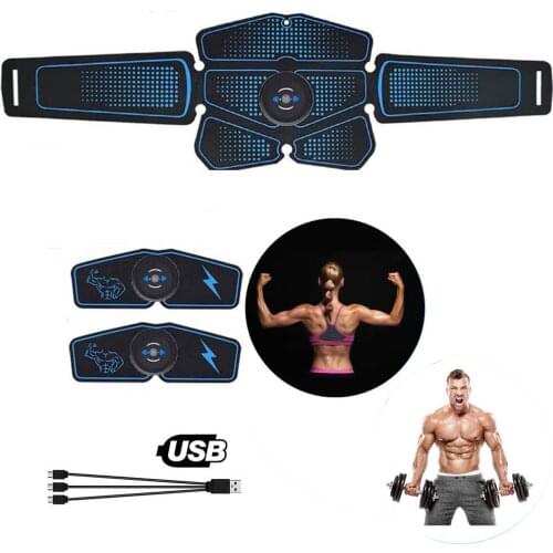 Equipment Training Gear Muscles Electrostimulator Toner Gym Abdominal Muscle Stimulator Trainer EMS Abs Fitness USB Rechargable