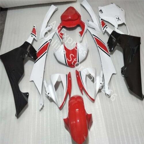 Motorcycle Fairing for YAMAHA for YZF R6 2006 - 2007 YZFR6 2006 2007 YZFR6 06 07 white red Black Fairing Bodywork