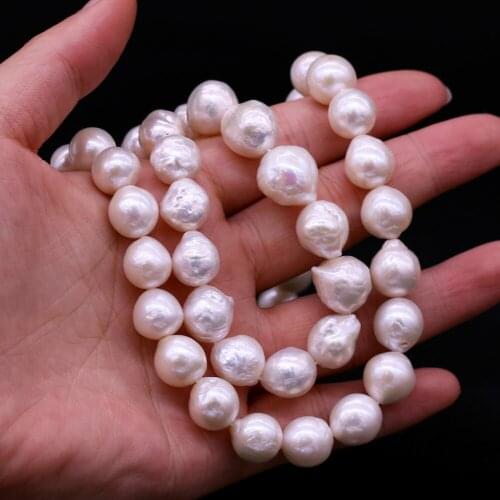 Freshwater Pearl For Jewelry Making Nucleated Pearls Loose Beads 10-15 MM DIY Necklace Bracelet Handiwork Sewing Craft Accessory