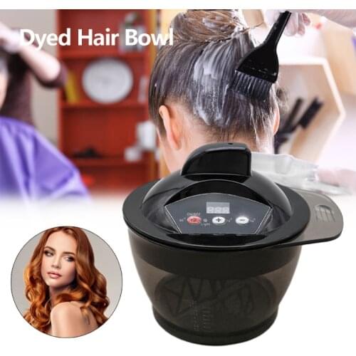 Professional Hair Color Dyeing Electric Hair Coloring Automatic Mixer Hairs Color Cream Mixing Bowl Hairdressing Tool Device