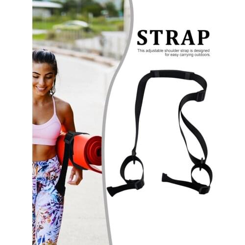 Yoga Mat Strap Belt Adjustable Sports Sling Shoulder Carry Belt Exercise Stretch Fitness Elastic Yoga Safety Belt