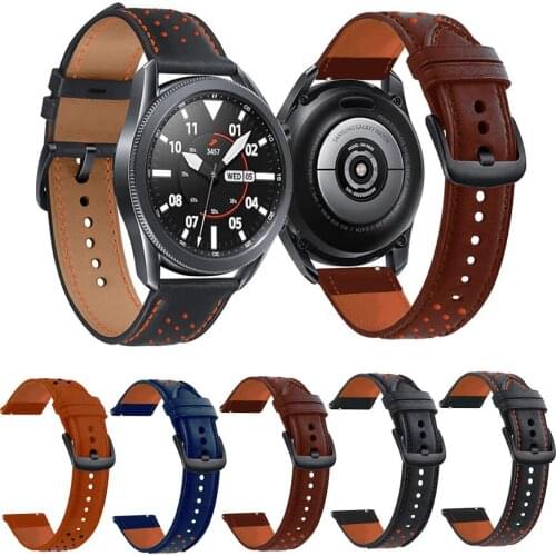 22mm Watch Leather Strap for Xiaomi Mi Watch Color ремешок Retro Genuine Leather Band Bracelet for Xiaomi Color Watch Straps
