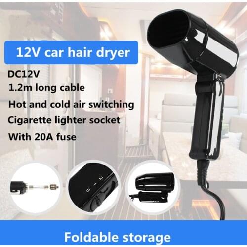 RV Car hair dryer 12v caravan electric portable hair dryer mini hair dryer high power 210w