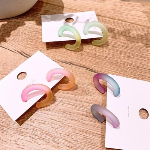 New Hot Fashion Earring Gold Color Resin Irregular Drop Earrings for Women Brincos Earing Wedding Jewelry Girl Gift