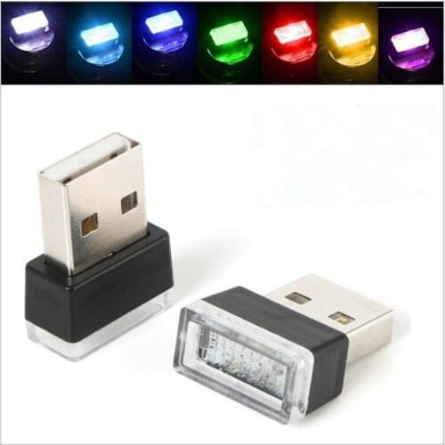 LED Car Atmosphere Light USB Car Interior Decorative Light For Cadillac ATS SRX CTS LINCOLN MK REMOTE Ssangyong kyron rexton