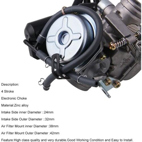 24mm Intake Carburetor Carb Assy Replacement Fits for GY6 125 150cc Scooters