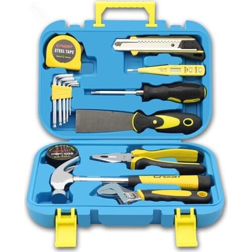 Tool box Storage Repair Case Tool Set Home Hardware Combination Manual Repair Toolbox Plier Socket Wrench Saw Screwdriver Knife