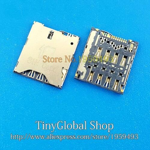 2pcs/lot New Sim Card Reader Connector Holder replacement for Alcatel One Touch Idol X OT 6040 6040D P320X-2AALRU1