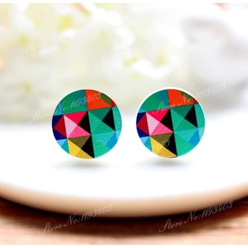 16mm Round High Quality Photo Wood Laser Cut Cabochon to make Rings, Earrings,Bobby pin,Necklaces, Bracelets-(WEH-284)