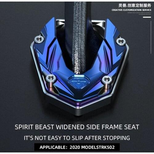 Spirit Beast motorcycle side stand extension pad Enlarger support Non-slip Side support plate For 2020 Year Benelli TRK502