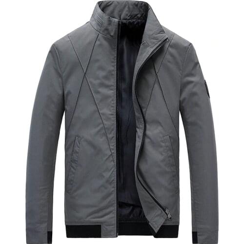 Luulla Men Brand New Spring Solid Casual Bomber Jacket Coat Men Autumn MA1 Fashion Windproof Warm WaterProof Jackets Coats Men