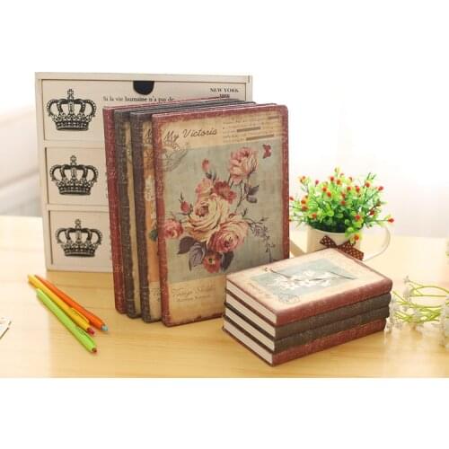 Flower Notepad Notebook Diary Creative Retro European Student Model Number Dream Hard Surface Language Brand Name